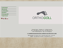 Tablet Screenshot of orthogoll.de